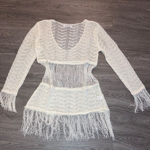 White bikini cover up